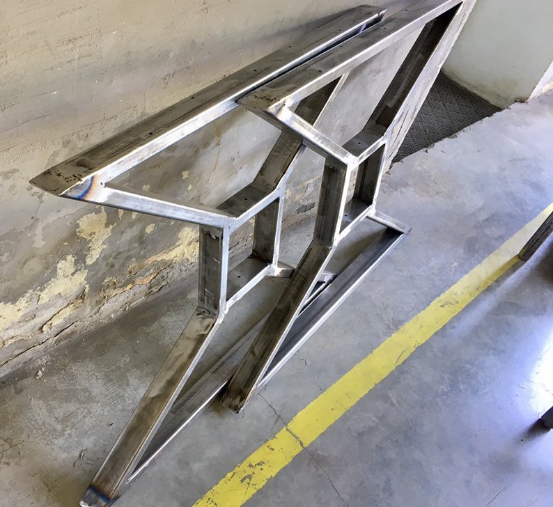 Steel table legs metal table rustic style industrial style