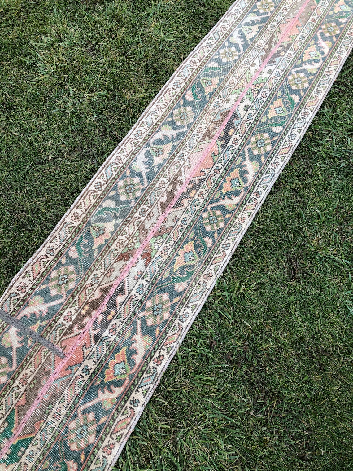 Patchwork Rug Runner Extra Long Narrow Runner Hallway Rug Etsy