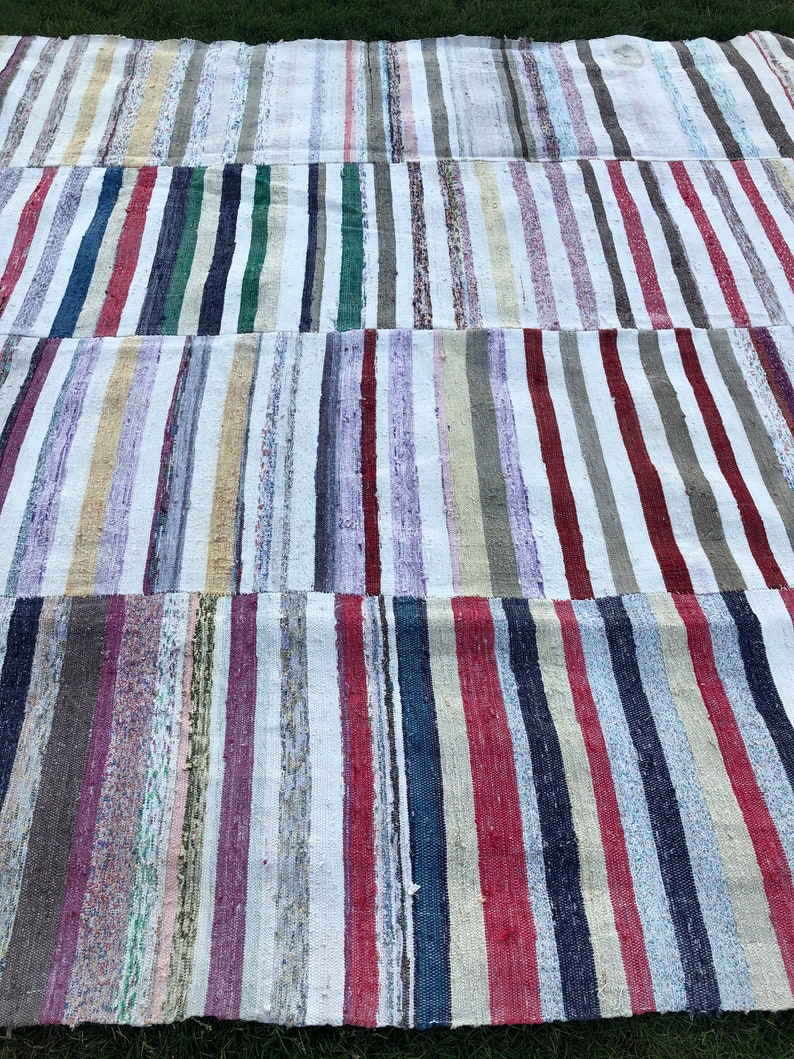 Large Rag Rug 9x9 Square Rug for Living Room Kitchen Rag Etsy