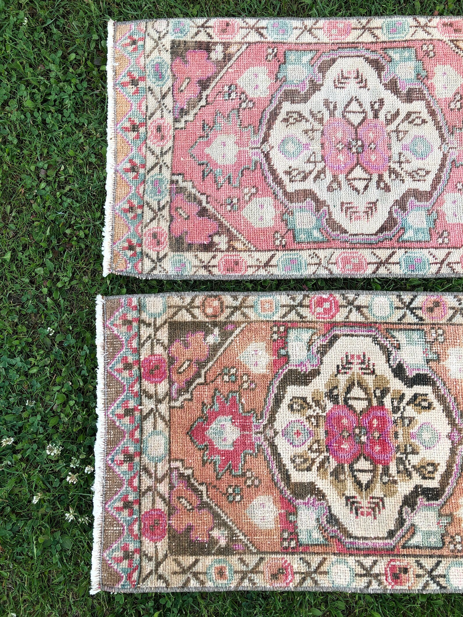 Oushak Bath Mat Set Matching Rugs 2x3 Pair Oriental Rugs Etsy