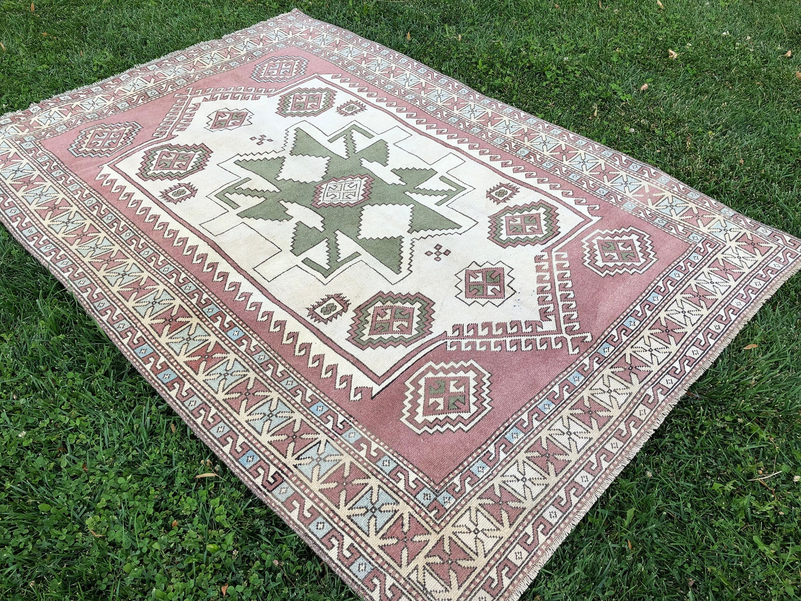 Large Vintage Turkish Rug with Modern Contemporary Style Etsy
