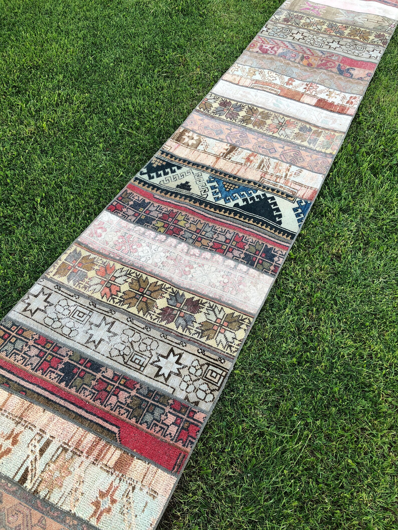 Patchwork Runner Rug EXTRA LONG Runner Turkish Stair Runner - Etsy