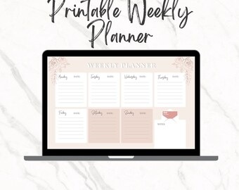 Pianificatore settimanale stampabile