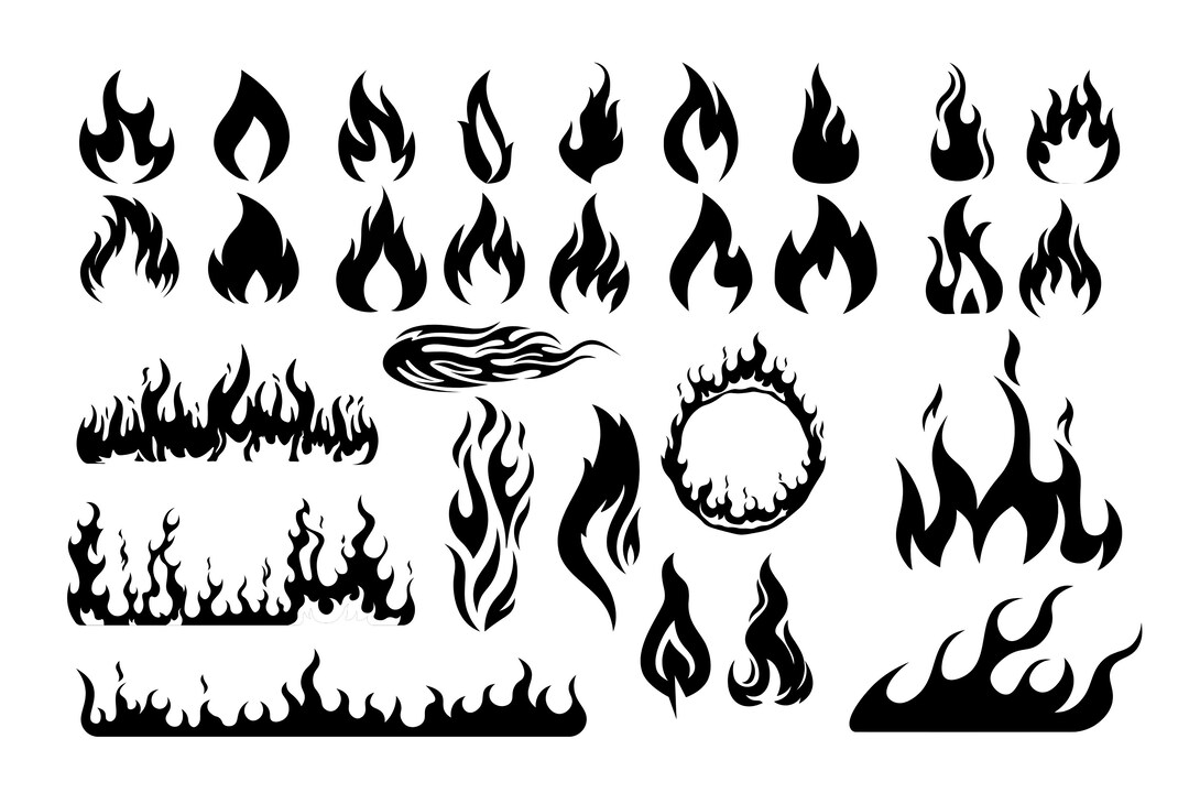 Fire Rays Svg Fire SVG Bundleflame SVG Bundlefire Balls Svgfire - Etsy