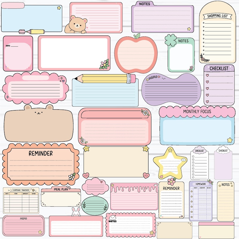 Pastel Weekly Planner Pad - Etsy