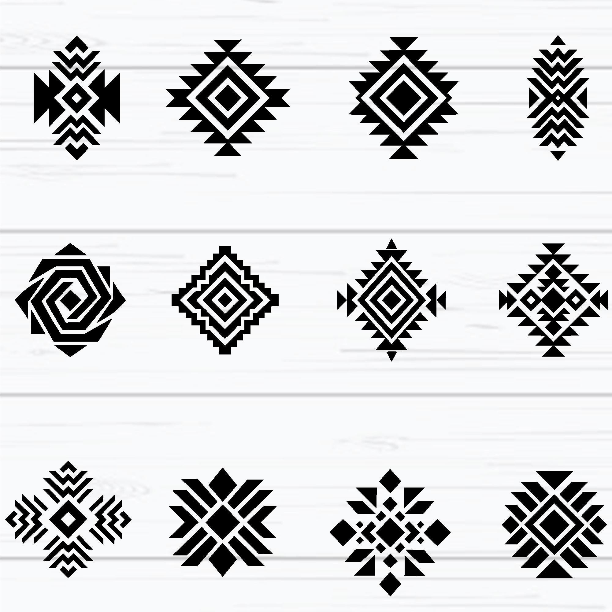 Aztec SVG Bundle, Tribal Svg, Aztec Pattern Svg, Southwestern Elements ...
