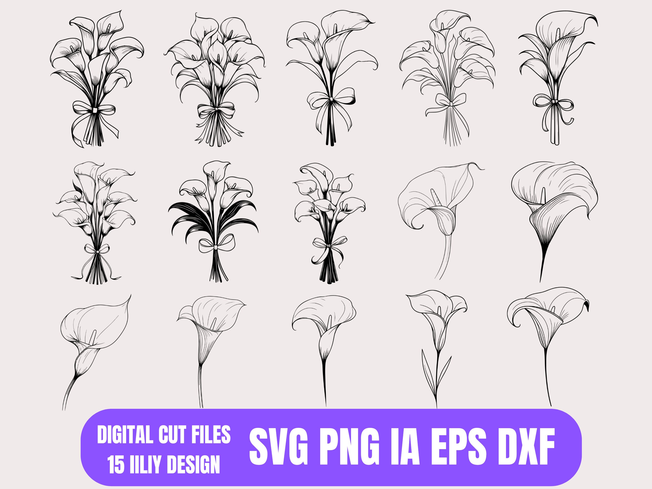 Lelie tekening - Etsy België, image size:2667x2000