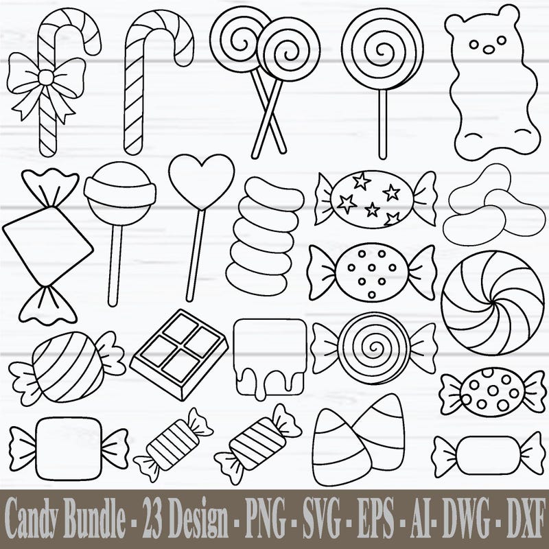 Vector Halloween Candy - Etsy UK