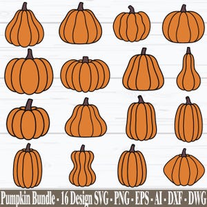 Pumpa SVG-paket, Halloweenpumpa Svg, Spooky Season Svg, Boo Svg, Höst Svg, Thanksgiving Svg, Pumpa Clipart, Direktnedladdning
