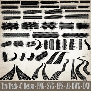 Tire Tracks SVG, Tire Track Patterns, Tire Track Clipart, Tire Marks SVG, Dirt Track Marks, Tire Tread Svg, Tire Tread vector