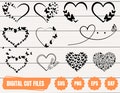 Butterflies SVG | Butterfly Heart SVG | Flying Butterflies SVG | Open Heart svg | Butterfly monograms | Butterfly Silhouette | product logo