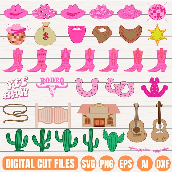 cowgirl svg Bundle, Cowgirl Hat Svg, Wild West Svg, Cowboy Hat Svg, Southern Girl Svg, Wild West , Southwest svg