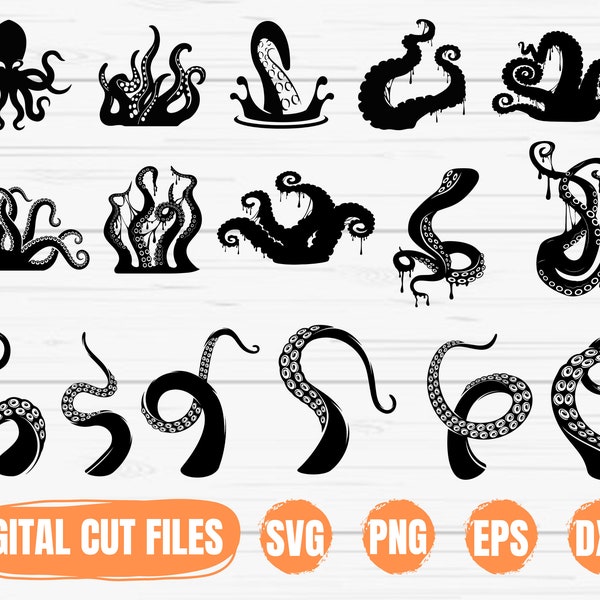 Tentacles SVG | Octopus SVG | Octopus Tentacles SVG | Kraken Svg | Squid Svg | Tentacles Clipart | Tentacles Vector | Tentacles Silhouette |