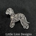 Bedlington Terrier Jewelry In Glossy Oval 14K Gold Or Sterling Silver Bedlington Terrier In - Foto 12