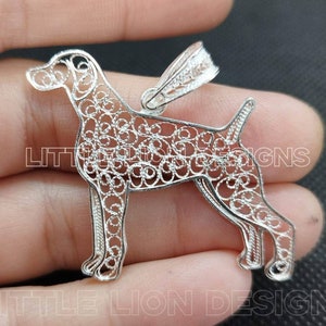 German shorthaired pointer jewelry, german wire pointer pin,  german pointer pendant,gsp,little Lion Design.