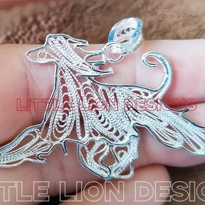 Afghan Hound-MADE TO ORDER 2-3 weeks-pendant brooch, Afghan Hound silver, little lion design, pet parent gift,Afghan Hound gift, sighthound.