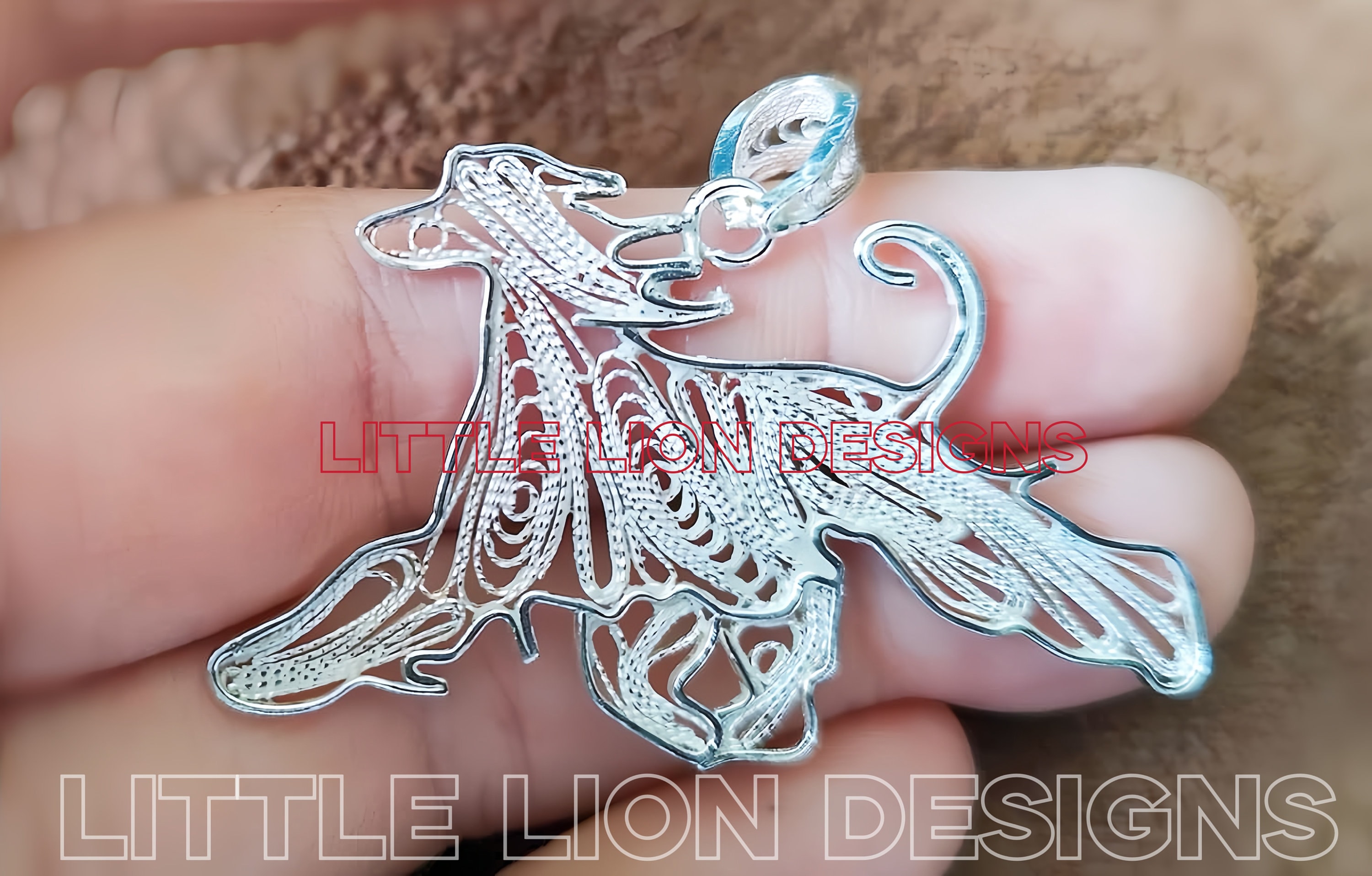 Afghan Hound-MADE TO ORDER 2-3 weeks-pendant brooch, Afghan Hound silver, little lion design, pet parent gift,Afghan Hound gift, sighthound.