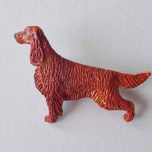 Irish setter realistic brooch/pendant/showclip (dog gift showdog little lion design)/