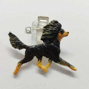 ロシアのおもちゃのランニングのリアルなブローチ/ペンダント/ショークリップ（犬ギフトショードッグ小さなライオンデザイン）/