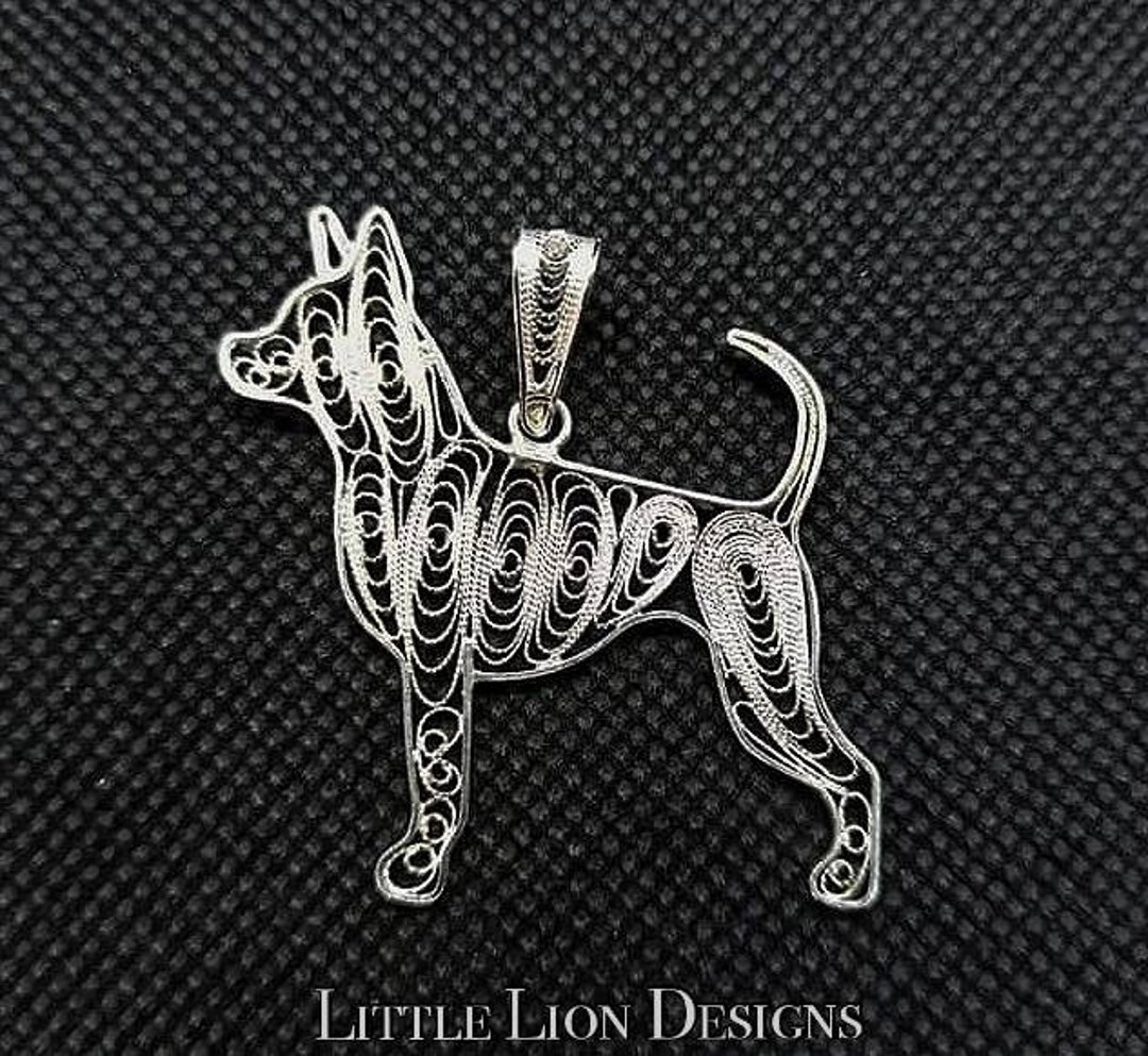 Russian Toy Pendant, Prague Ratter,russian Toy Brooch,russian Toy ...