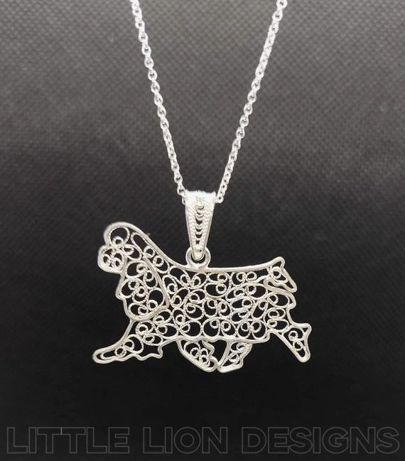 King Charles Spaniel, English Toy Spaniel,dog Pendant Showclip Pin