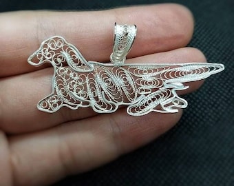 ダックスフンドジュエリー スターリングシルバー ハンドメイド