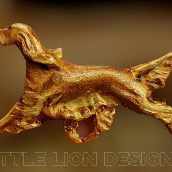 Irish setter realistic brooch/pendant/showclip (dog gift showdog little lion design)/