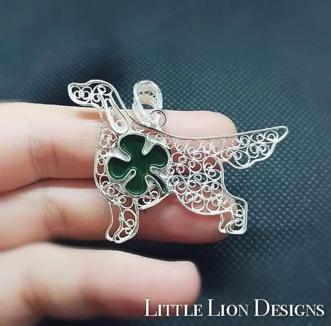 Broche Porte-clés Irish Setter En étain – Argenté/bronze – Dannyquest – Animal