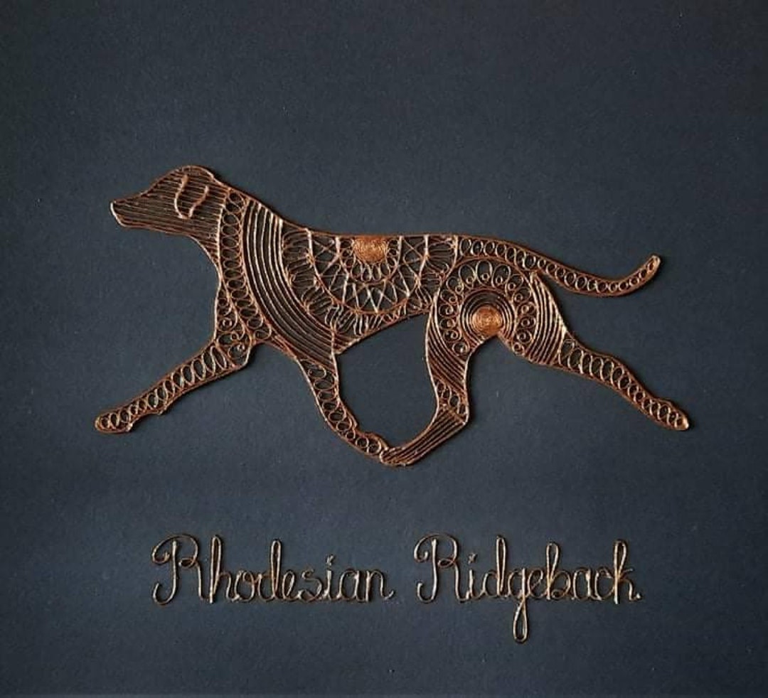 Rhodesian Ridgeback Picture, Rhodesian Ridgeback Art, Filigree ...