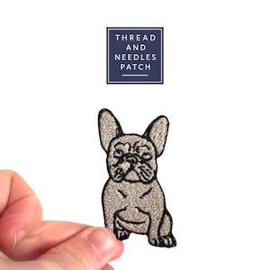 English Bulldog Embroidered Iron-On Patch: Dog Lover Gift
