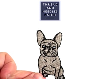 English Bulldog Embroidered Iron-On Patch: Dog Lover Gift