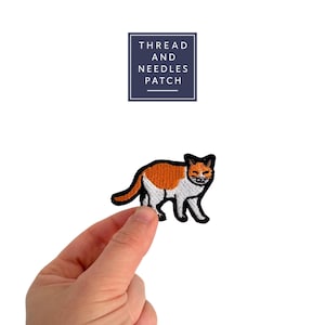 2.2" Ginger Cat Embroidered Iron-On Patch: Animal embroidered Badge