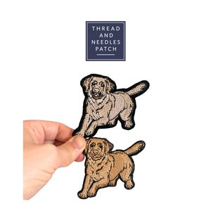 Labrador Embroidered Iron-On Patch: Dog Lover Gift