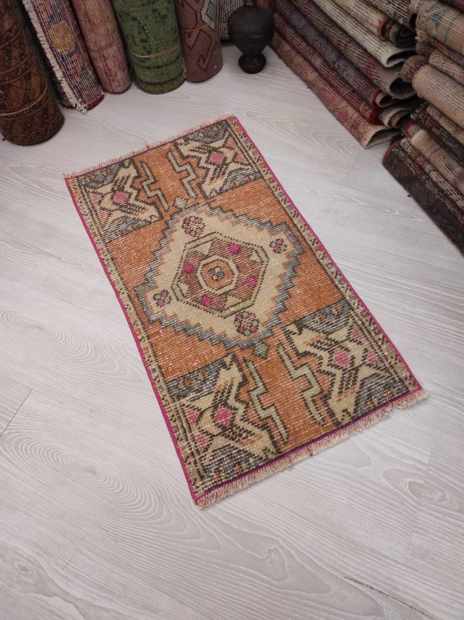 Small Area Rug Bathroom Rug Small Oriental Rug Small Etsy