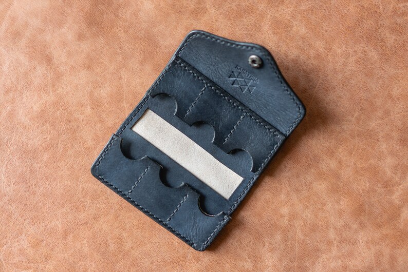 Leather SD Card Snap Wallet for Photographers and Etsy