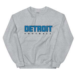Detroit Football Crewneck Sweatshirt, Lions Football, Michigan Football, Superbowl Shirt, Football Sunday, Detroit Michigan Sports