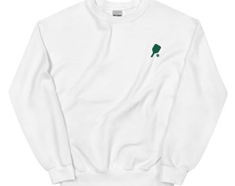 Pickleball Embroidered Sweatshirt,  Pickleball Sweatshirt, Pickleball Crewneck, Sweatshirt for Pickleball Lover, White Pickleball Shirt