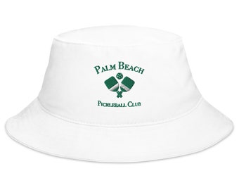 Pickleball Bucket Hat, Palm Beach Pickleball Club, Pickleball Hat, Pickleball Lover Gift, Unique Pickleball Gift for Her