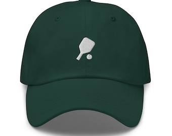 Pickleball Hat, Pickleball Lover Gift, Embroidered Baseball Hat, Adjustable Dad Hat, Unique Gift for Her, Gift for Him