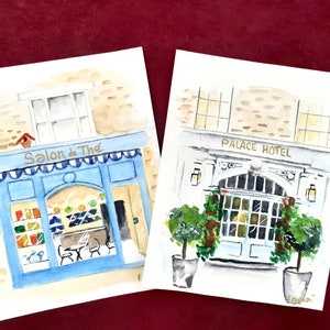 Cartes simples aquarelles originales