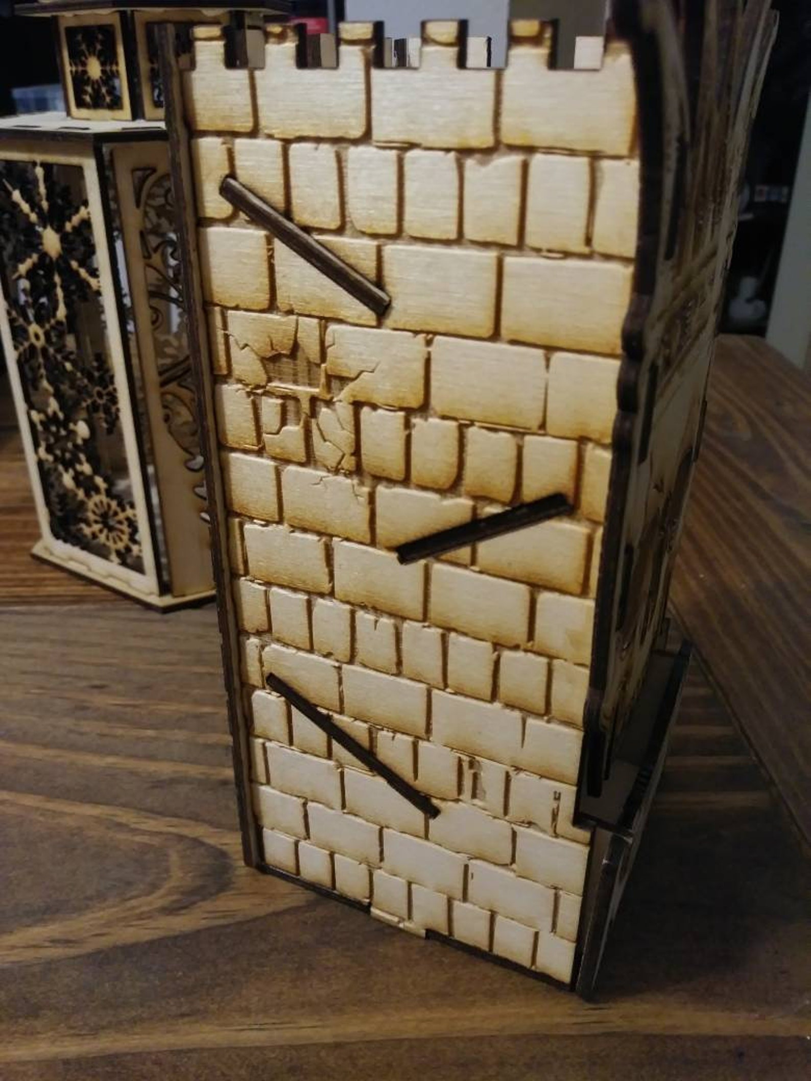 Dice Tower Jester Skull Playing Board Magic Games Kids Etsy