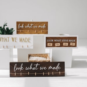 Kids Art Display Sign: Herringbone Playroom Wall Decor