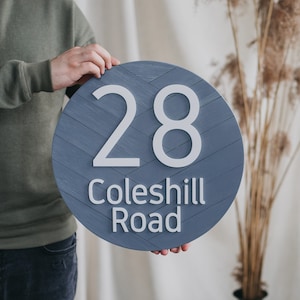 Gray house number Signs, House Number plaque, Address Plaque, Modern House Numbers, Address Numbers, House Numbers Plaque