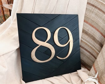 Square House Number black, House Numbers Plaque, House Number Signs, Address Plaque, Modern House Numbers, House Numbers Sign
