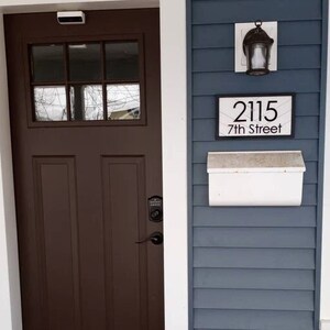 Address plaque, address sign, house warming gift, house decor, house number plaque