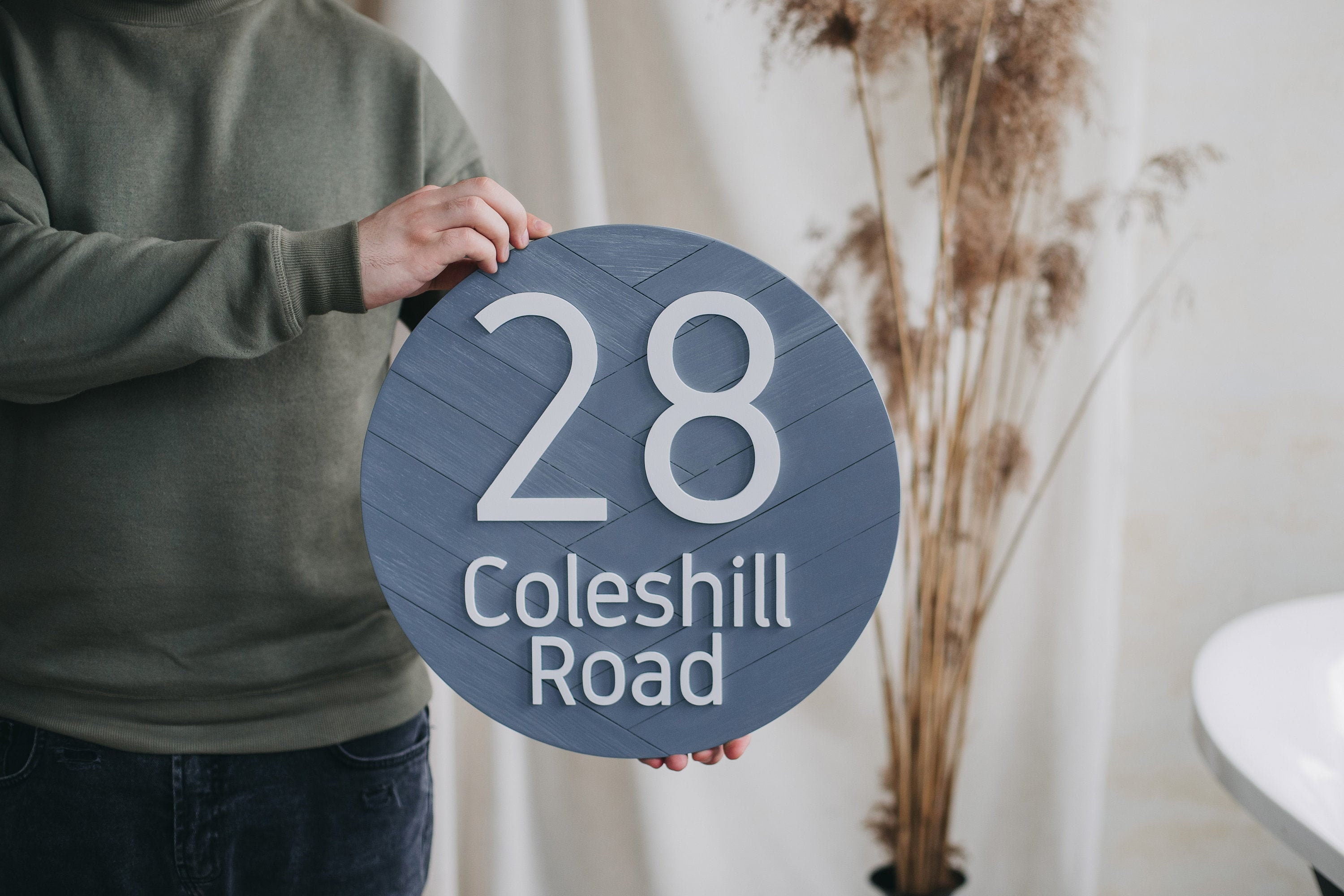 Gray house number Signs, House Number plaque, Address Plaque, Modern House Numbers, Address Numbers, House Numbers Plaque
