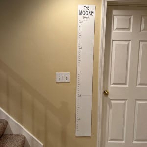 Tabla de crecimiento personalizada con nombre de familia: regla 3D para tabla de altura en secciones imagen 9