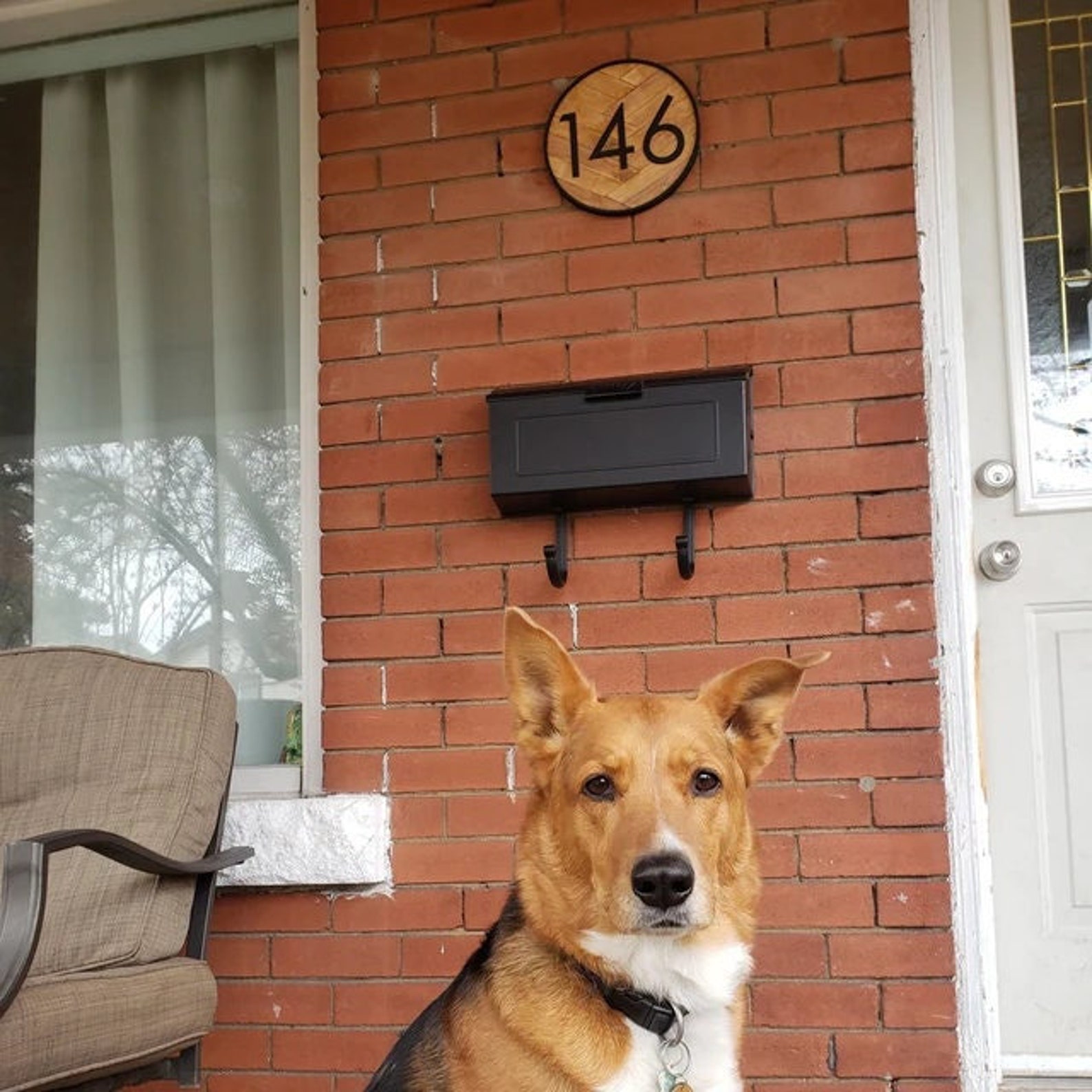 Mailbox Sign for Brick Mailbox House Numbers House Number Etsy