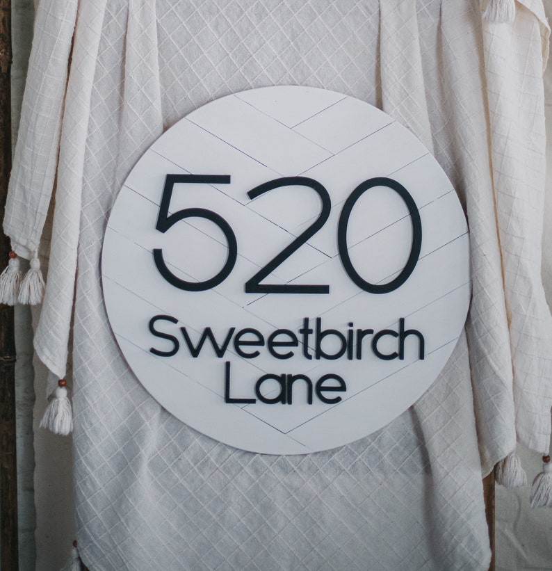 Mailbox Sign for Brick Mailbox House Numbers House Number Etsy