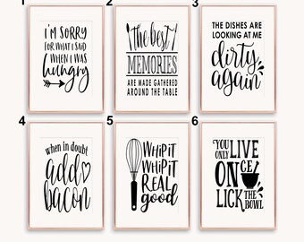 Kitchen Quote Etsy